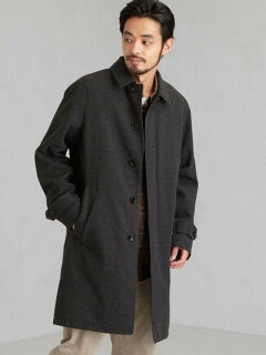 Polyester Tweed Split Raglan Coat 3225-199-2948: Mid Grey Polyester Tweed Split Raglan Coat 3225-199-2948: Mid Grey