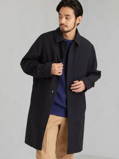Polyester Tweed Split Raglan Coat 3225-199-2948: Navy Polyester Tweed Split Raglan Coat 3225-199-2948: Navy