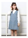 【SALE/66%OFF】dazzlin ヴィンテージライクデニムサックワンピース ダズリン ワンピース【RBA_S】【RBA_E】