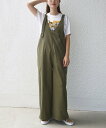 【SALE/40%OFF】SHIPS WOMEN <洗濯機可能>ミリタリー 裾 ドロスト オールインワン シップス オールインワン・オーバーオール オールインワ...