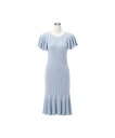 【SALE/10%OFF】Francfranc モイストフェザーニット ラメ ワンピース ブルー フランフラン インナー・ルームウェア その他のインナー・ルーム...