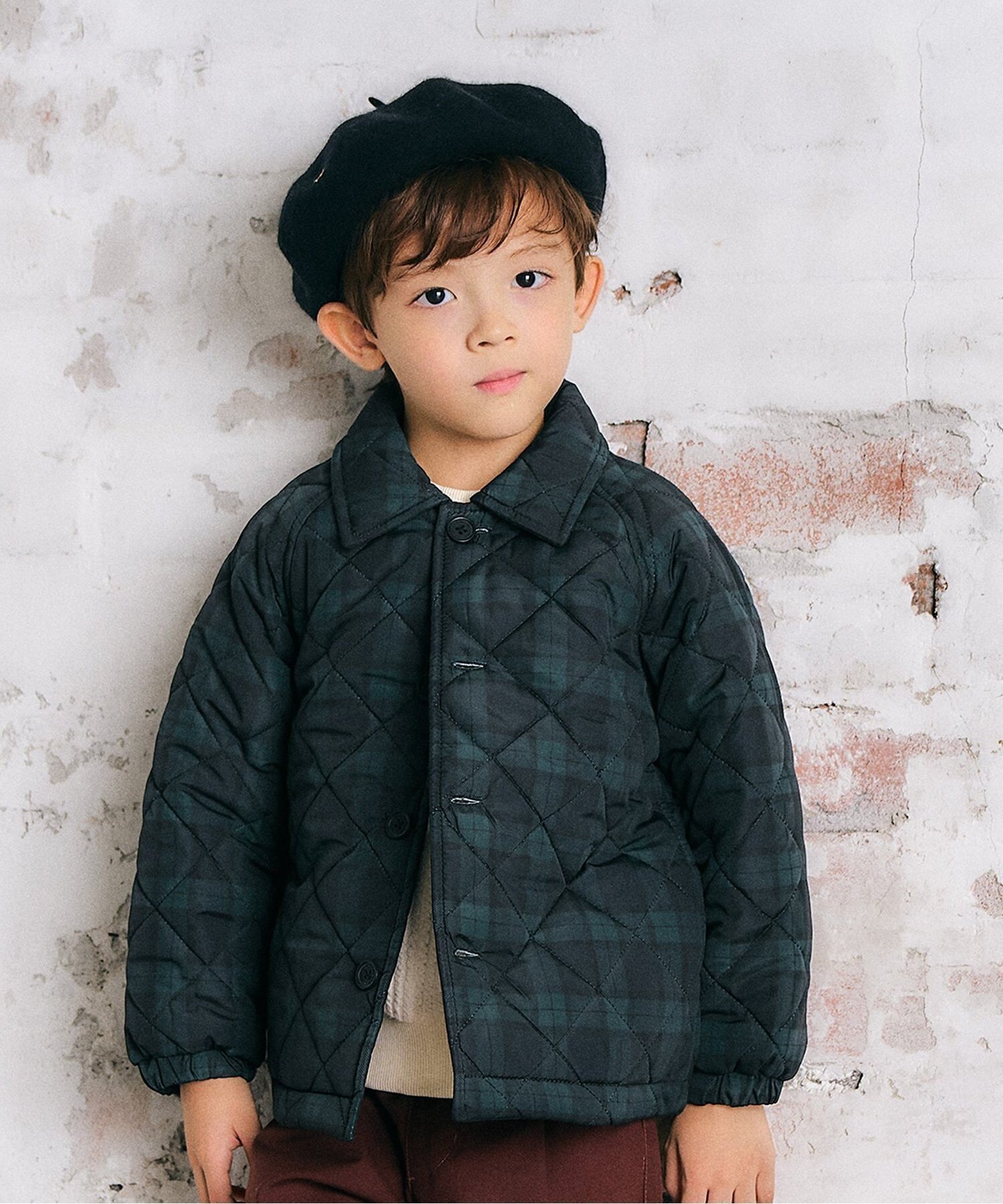 apres les cours リバーシブルキルトジャケット エフオーオンラインストア ジャケット・アウター ナイロンジャケット ブラック ベージュ【送料無料】