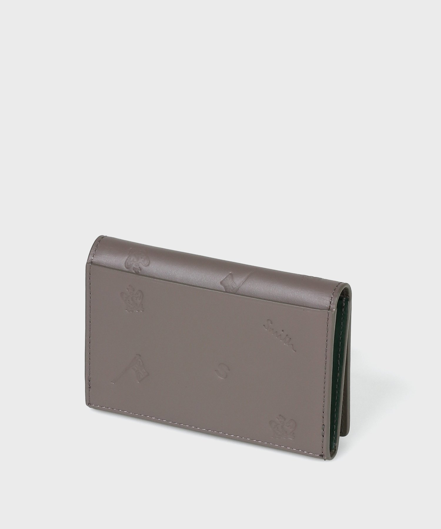 【SALE／20%OFF】Paul Smith 【公式】PS Paul Smith ドローイング 名刺入れ ポール・スミス　アウトレット 財布・ポーチ・ケース 名刺入れ・カードケース グリーン ベージュ【送料無料】