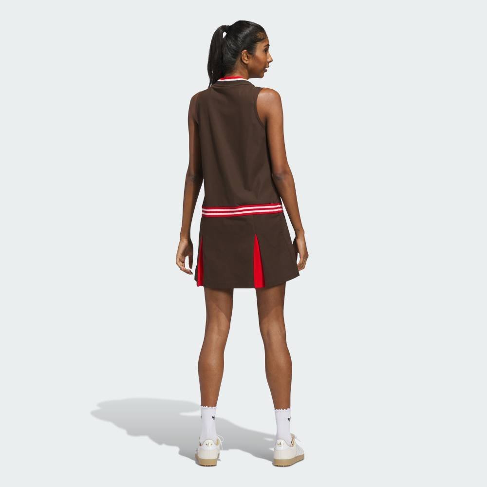 【SALE／20%OFF】adidas 【公式】アディダス adidas 【オリジナルスゴルフ】Vネック ノースリーブ ワンピース アディダス ワンピース・ドレス ワンピース ブラウン【送料無料】