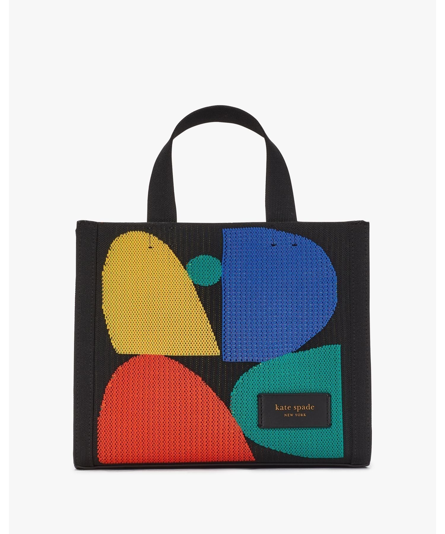 ケイトスペード トートバッグ レディース 【SALE／50%OFF】kate spade new york マンハッタン スペード カラーブロック ジャカード スモール トート ケイトスペードニューヨーク バッグ トートバッグ ブラック【送料無料】