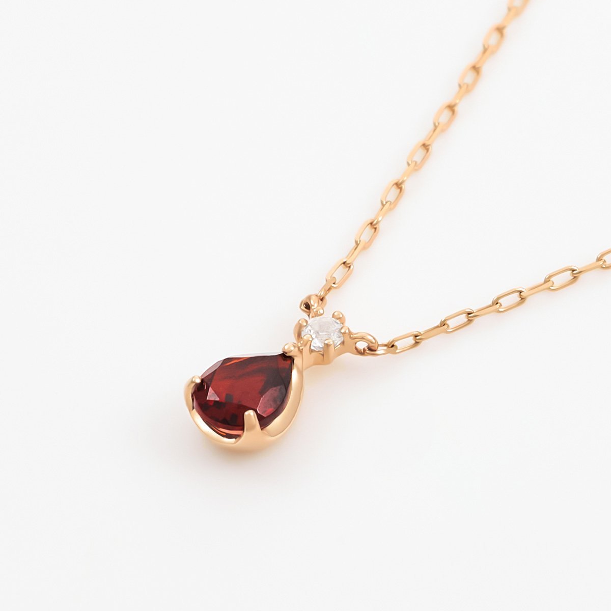 4℃ 【1月誕生石】K10ピンクゴールド ネックレス ヨンドシー アクセサリー・腕時計 ネックレス ゴールド【送料無料】