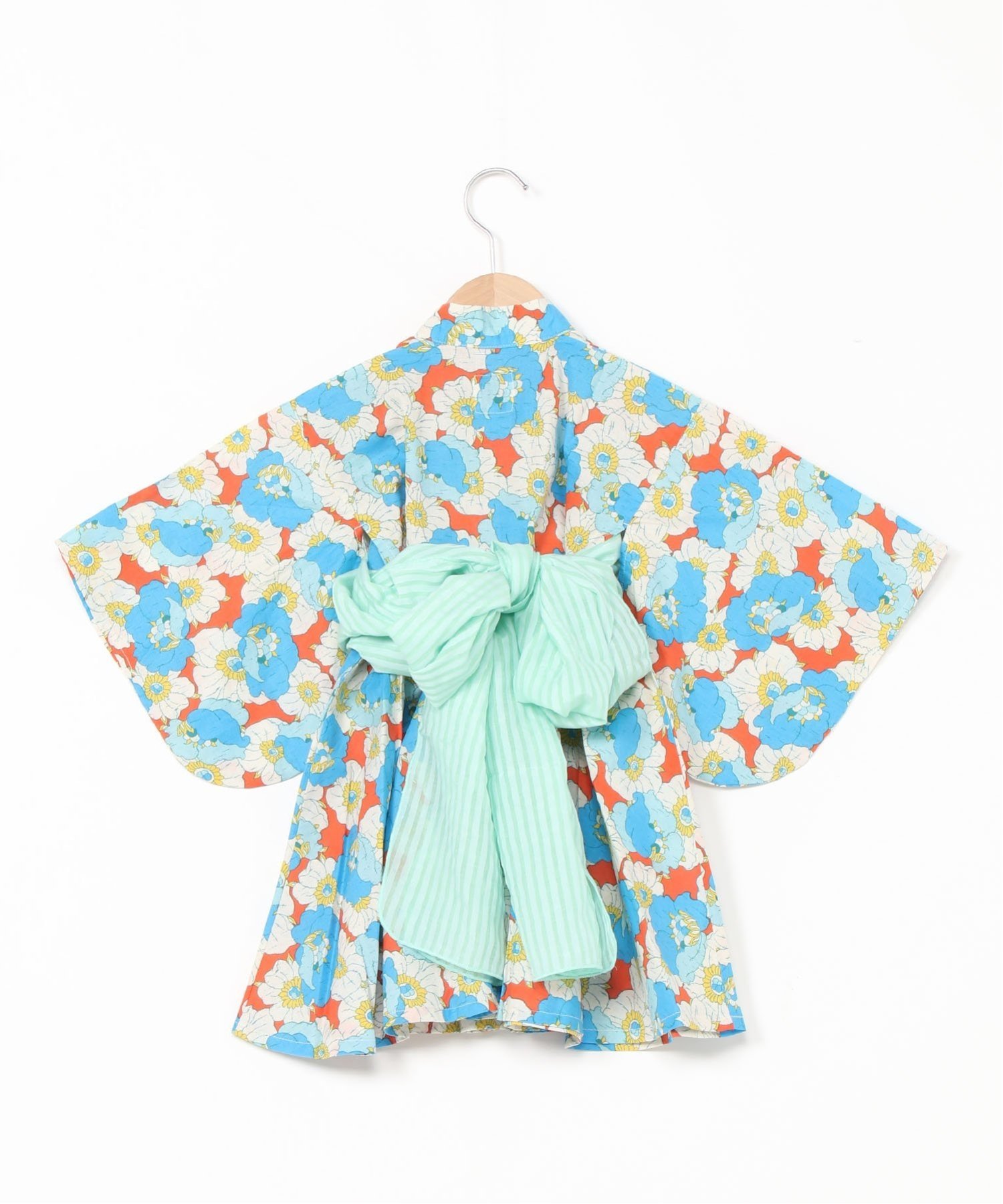 【SALE／30%OFF】OCEAN&GROUND OCEAN&GROUND/(K)レトロフラワー浴衣ミニ丈ワンピー...