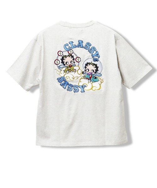 BETTY/ベティ 風神雷神TEE(MENS/WOMENS) サンコーバザール トップス カットソー・Tシャツ ホワイト ブラック