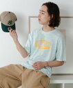 WEGO MEN'S ヴィンテージロゴT(S) ウィゴー トップス カットソー・Tシャツ ブルー ピンク ホワイト ブラック