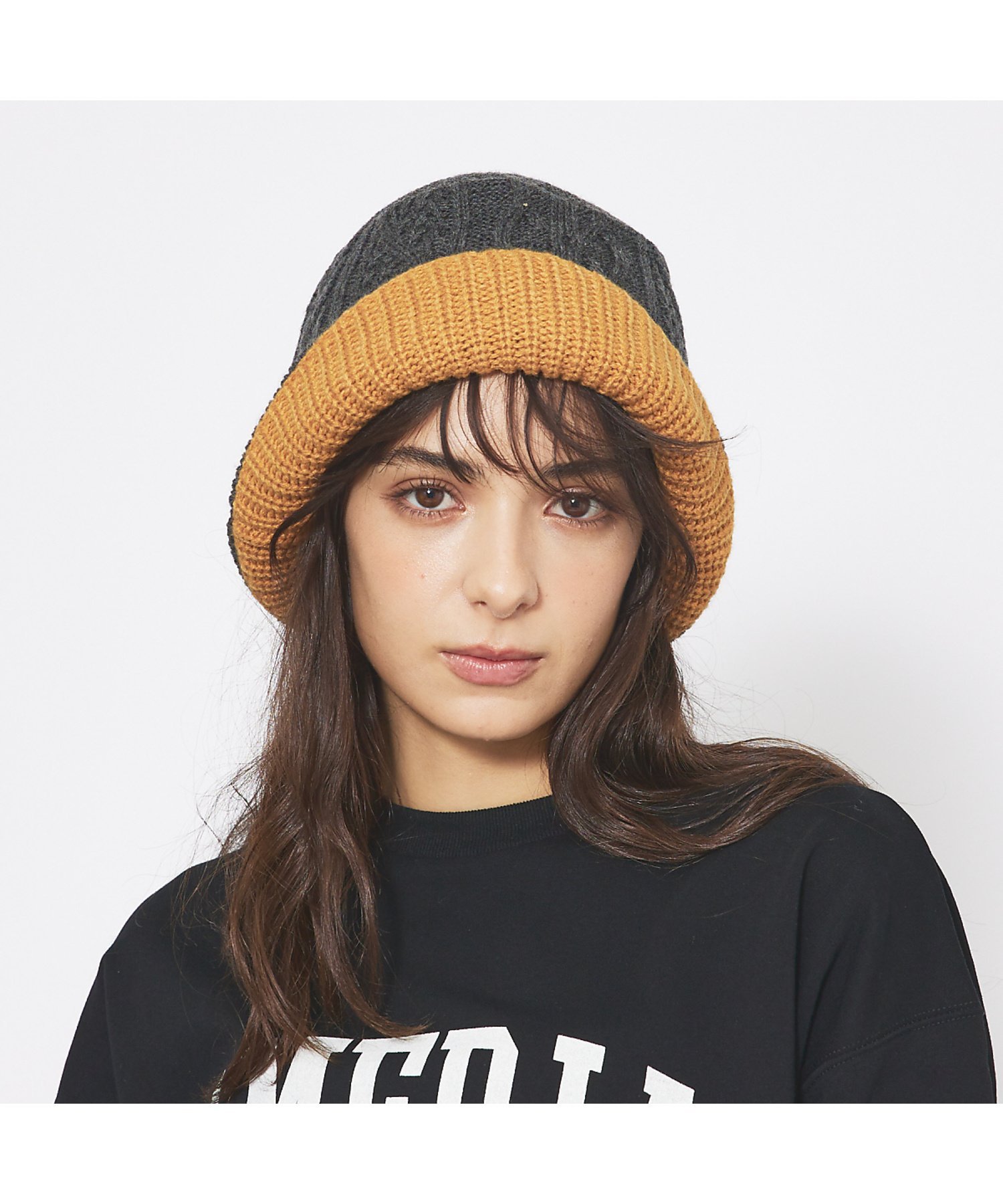 【SALE／30%OFF】ABAHOUSE LASTWORD 【RUBEN/ルーベン】REVERSIBLE KNIT BUKET HAT/リバ アバハウス 帽子 ハット ブラック グリーン ホワイト グレー