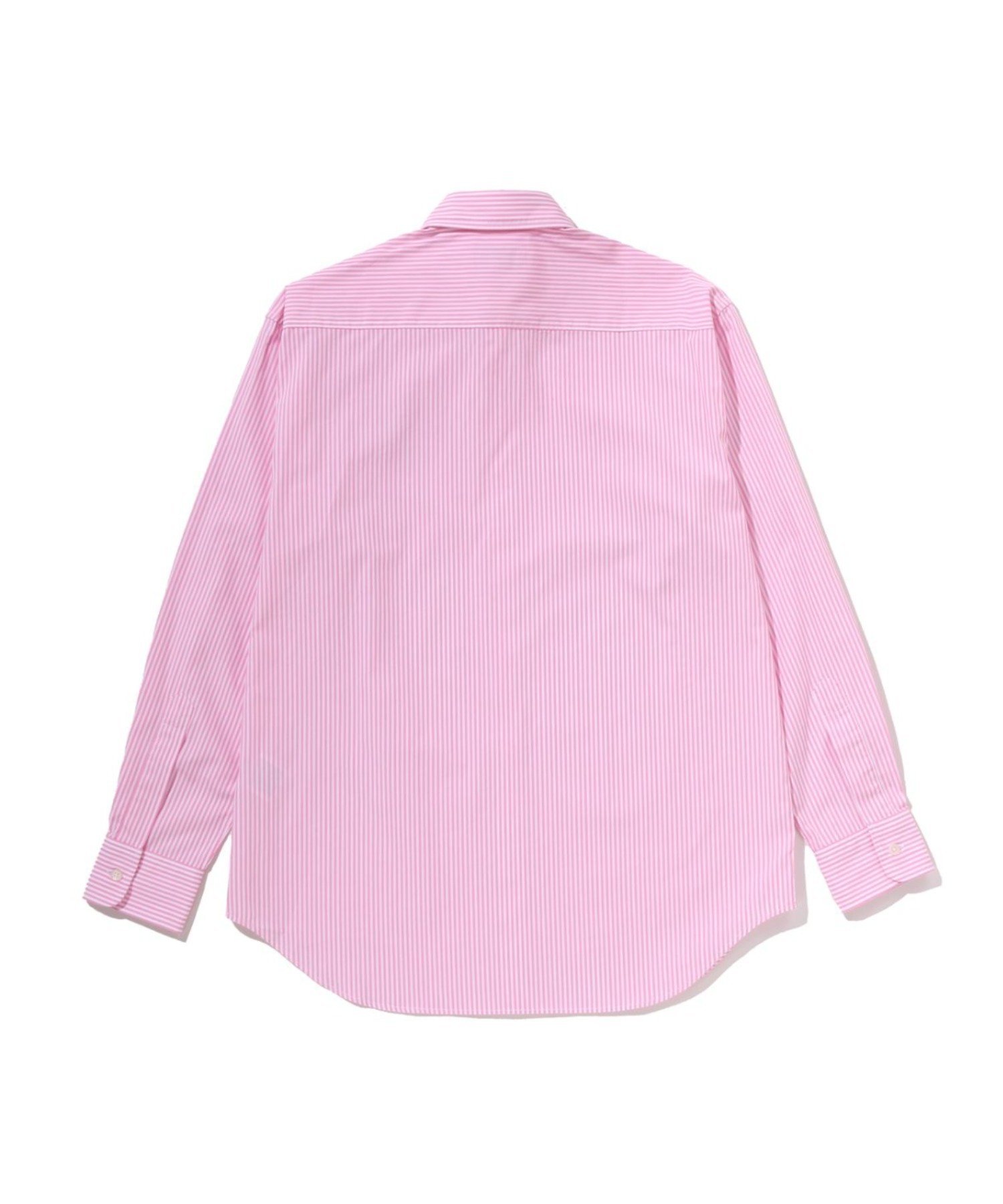 COLLEGE STRIPE SHIRT ア ベイシング エイプ トップス シャツ・ブラウス ピンク
