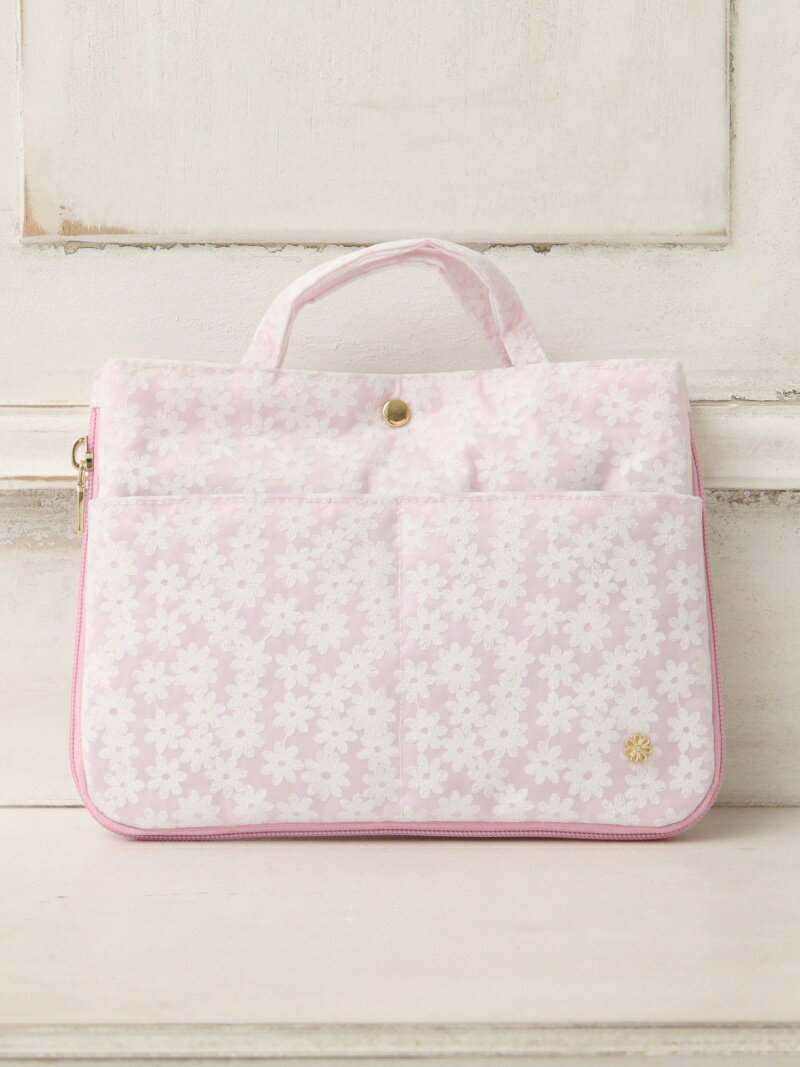 【SALE/45%OFF】AfternoonTeaフラワーレースラミネートバッグインバッグアフタヌーンティー・リビングバッグポーチパープル