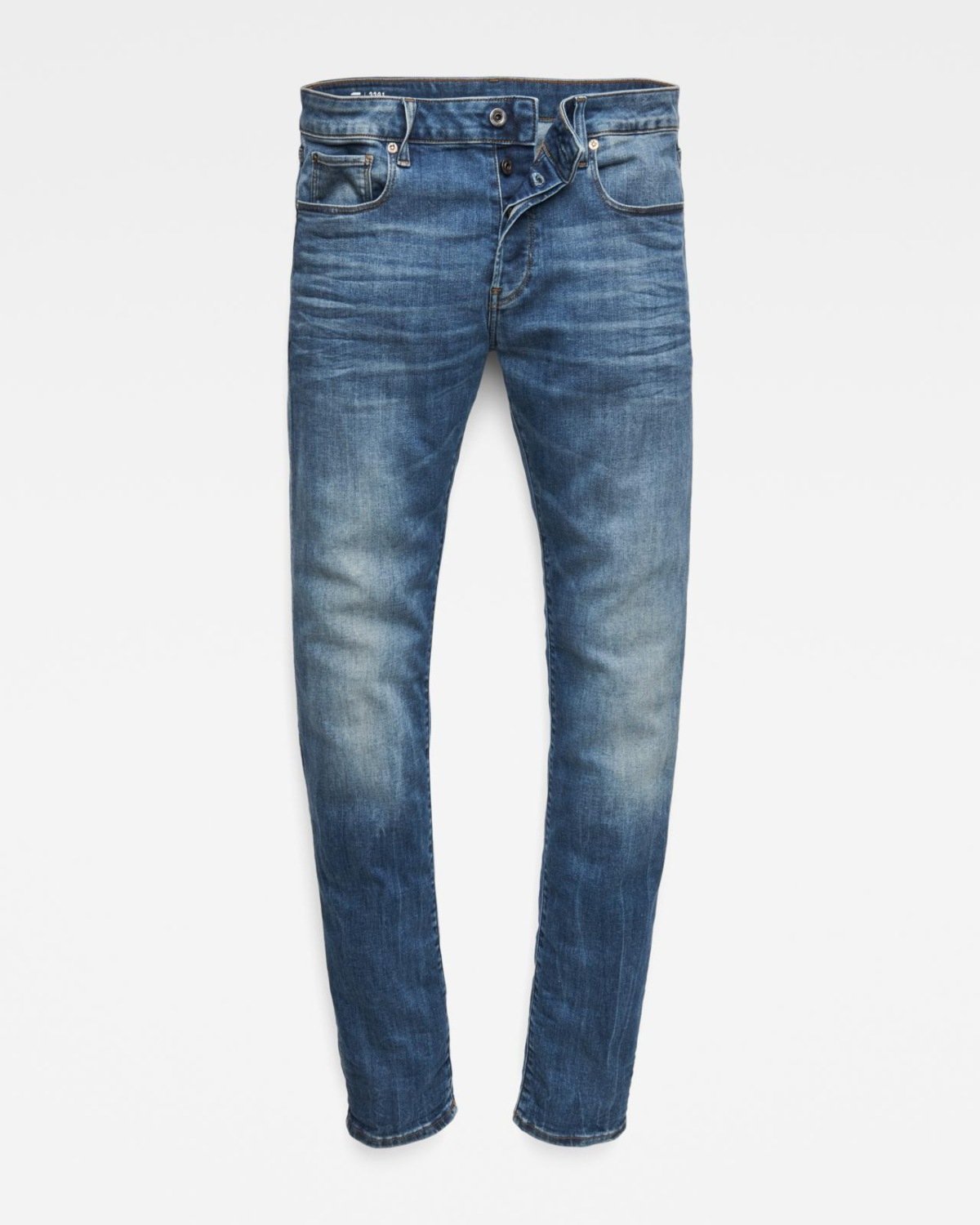 【公式ショップ】3301 SLIM JEANS/ヴィンテージライクスリムテーパードジーンズ ジースターロゥ パンツ ジーンズ・デニムパンツ ブルー
