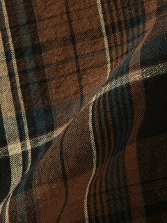 Cotton Linen Short Sleeve Camp Shirt 711-57-0004: Brown