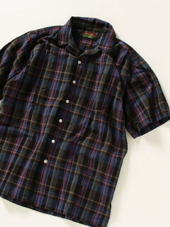 Cotton Linen Short Sleeve Camp Shirt 711-57-0004: Purple Cotton Linen Short Sleeve Camp Shirt 711-57-0004: Purple