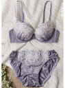 palissee palissee/Rose Garden 3/4カップブラ&ショーツ(E・F) パリーゼ インナー・ルームウェア ブラ&ショーツセット ピンク...