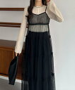 【SALE/86%OFF】JUNOAH callautia キャミワンピース ジュノア ワンピース・ドレス ワンピース ピンク ホワイト ブラック