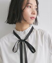 【SALE/30%OFF】VICKY フリル衿ボウタイブラウス≪手洗い可能≫ ビッキー トップス シャツ・ブラウス ブルー ピンク ホワイト【送料無料】(4)