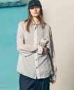 【SALE/20%OFF】MAISON SPECIAL Prime-Over Cellrose Chiffon Regular Collar Shirt メゾンスペシャル トップス カットソー・Tシャツ ピンク ブラック【送料無料】