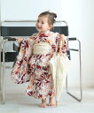 【SALE/30%OFF】Nico@ntique ニコアンティーク 子供浴衣3点セット 女の子 アプリコットオレンジの花 ウタタネ 着物・浴衣・和装小物 浴衣 オレンジ【送料無料】