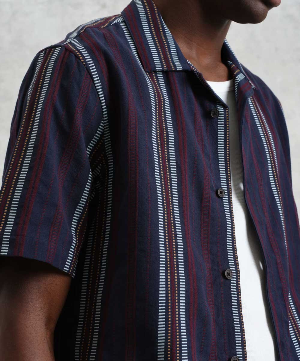 Wax London ディドコットシャツ COTTON DOBBY STRIPE ワックスロンドン トップス シャツ・ブラウス【送料無料】