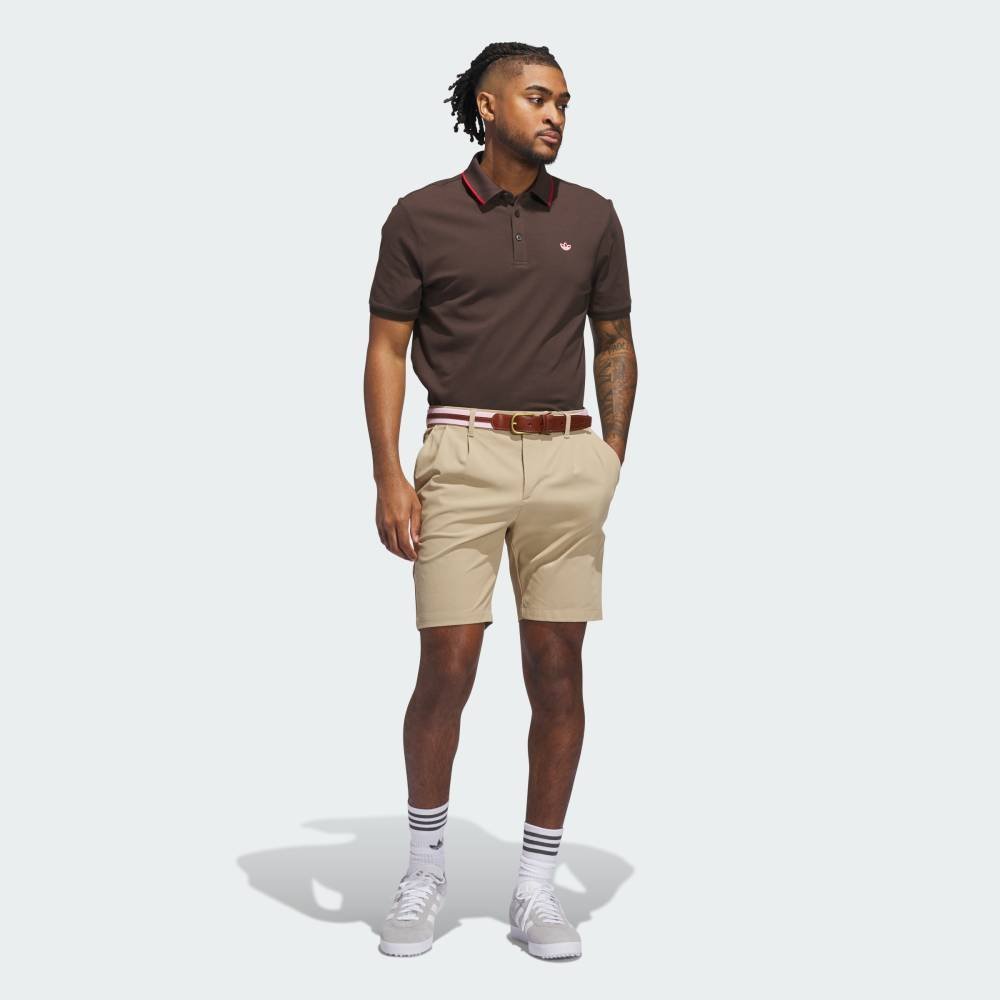 【SALE／20%OFF】adidas 【公式】アディダス adidas 【オリジナルスゴルフ】ツイストニット ワンポイントロゴ 半袖ポロ アディダス トップス ポロシャツ ブラウン【送料無料】