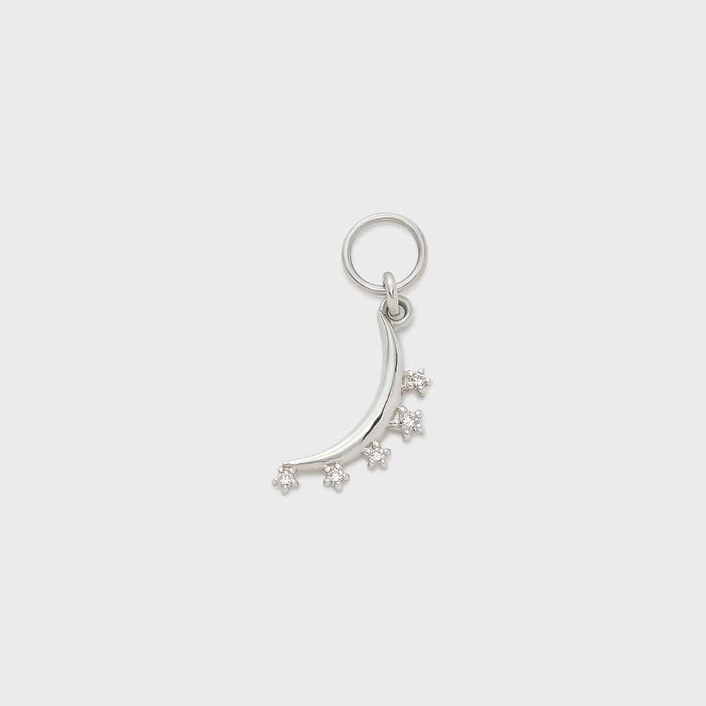 NOJESS 【Tiny Charm】シルバームーンスターチャーム ノジェス アクセサリー・腕時計 その他のアクセサリー・腕時計 シルバー【送料無料】
