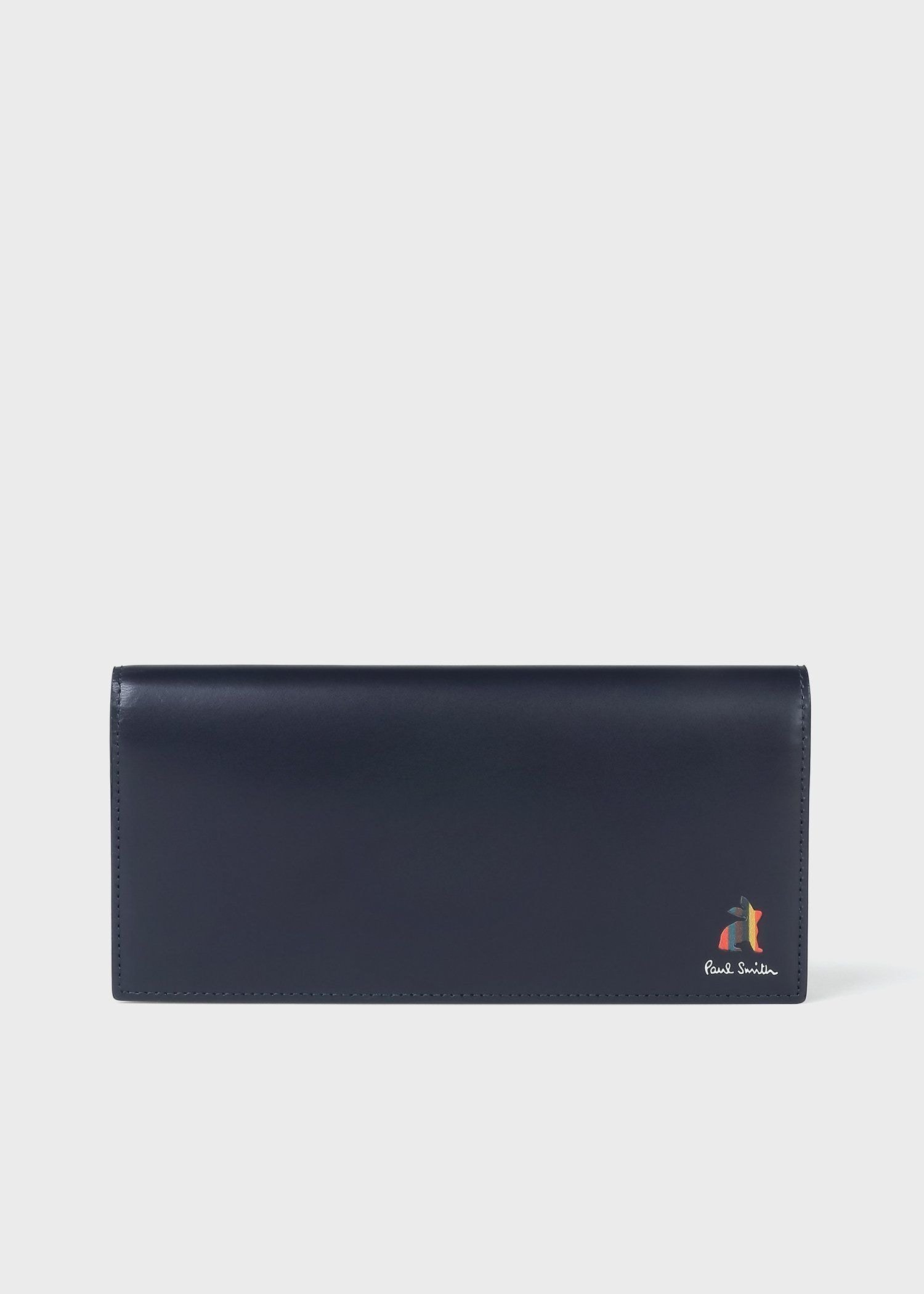 Paul Smith マーケトリー ブライトストライプ ラビット 長財布 ポール スミス 財布 ポーチ ケース 財布 ブラック ネイビー【送料無料】