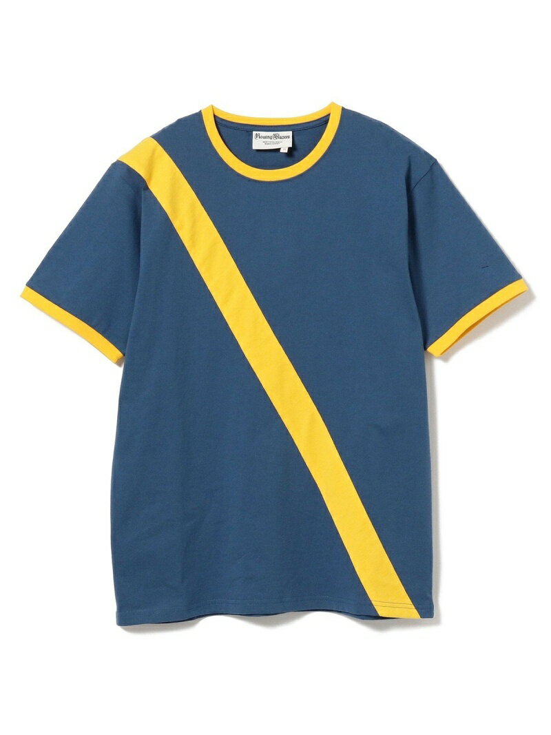 【SALE／50 OFF】BEAMS MEN ROWING BLAZERS / Diagonal Tシャツ ビームス アウトレット トップス カットソー Tシャツ ネイビー グリーン パープル【送料無料】