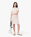 【SALE/40%OFF】LACOSTE ベーシックポロドレス ラコステ ワンピース・ドレス シャツワンピース ネイビー ピンク【送料無料】