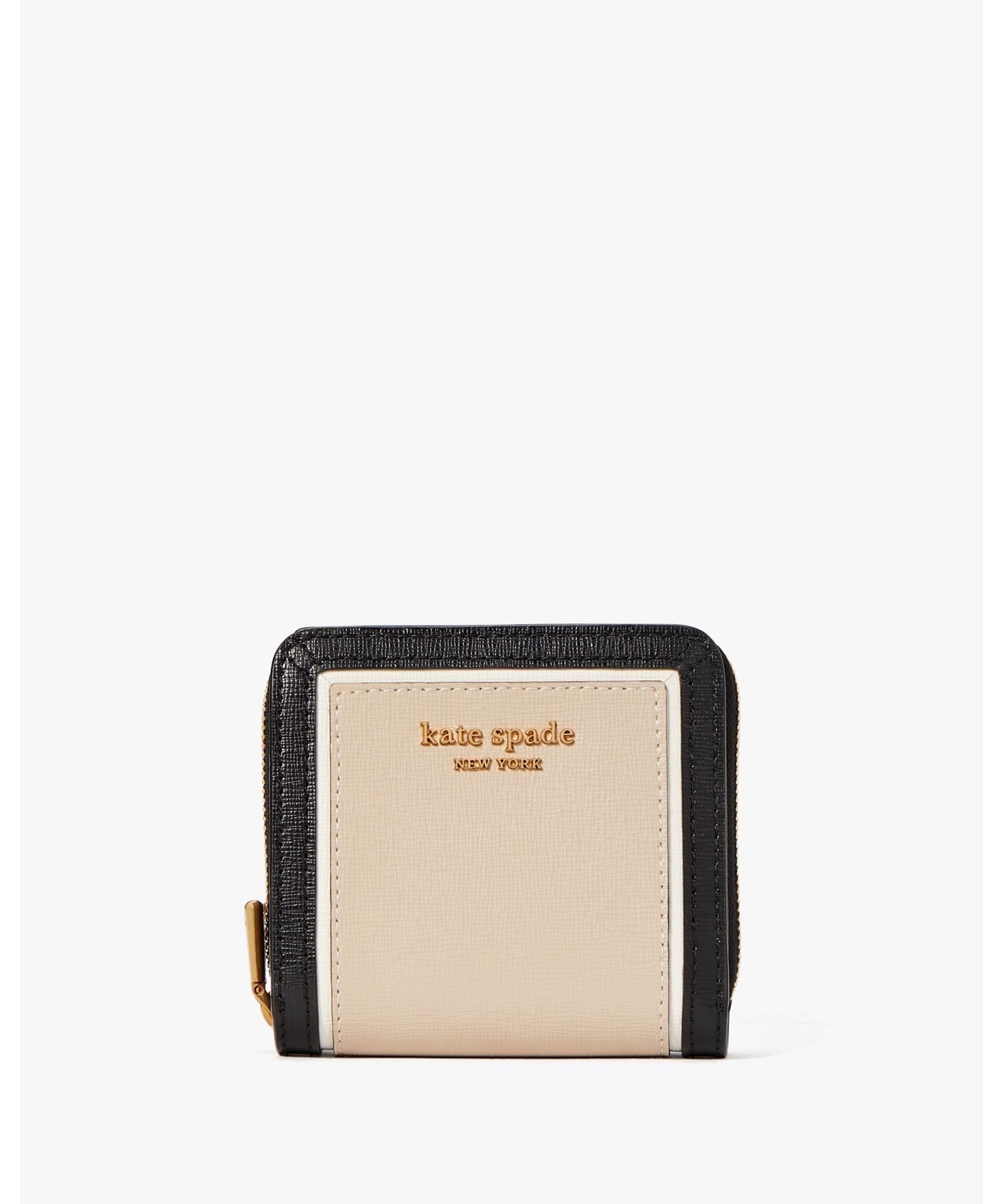 kate spade new york モーガン カラーブロック スモール コンパクト ウォレット ケイトスペードニューヨーク 財布・ポーチ・ケース 財布 ブラウン【送料無料】