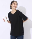 【SALE/55%OFF】SHOO・LA・RUE 【洗える/5分袖】すっきりきれいに魅せる ふくれジャカード コクーントップス シューラルー トップス カットソ...