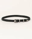 【SALE/20%OFF】realize select 25mm ウエスタンメッシュレザーベルト レアリゼ ファッション雑貨 ベルト ブラック【送料無料】