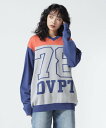 LHP overprint/オーバープリント/78 V NECK COTTON KNIT エルエイチピー トップス ニット レッド ブラック【送料無料】