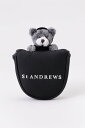 St ANDREWS テディベアマレット型用パターカバー (UNISEX) セントアンドリュース スポーツ・アウトドア用品 ゴルフグッズ ブラック ホワイト【送...