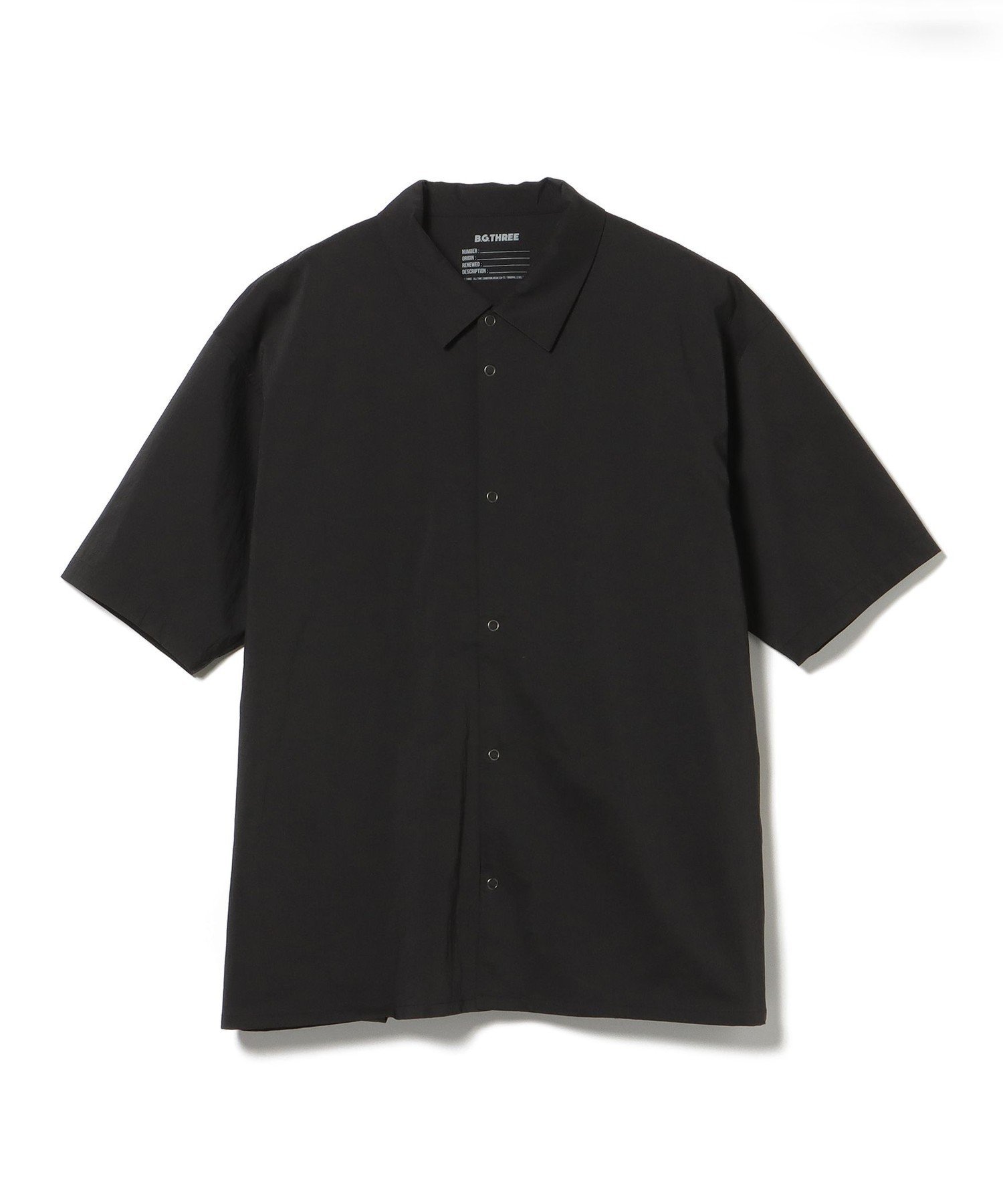 【SALE／30%OFF】BEAMS GOLF PURPLE LABEL B.G.THREE / ALL-TIME ハイストレッチナイロン シャツ ビームス ゴルフ トップス ポロシャツ ネイビー ブラック【送料無料】