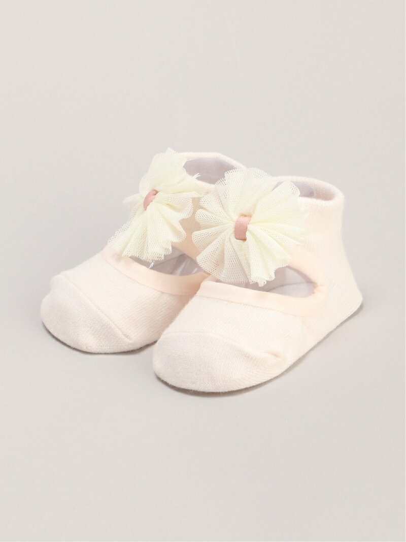 【SALE／50%OFF】petit main チュールカップソックス ナルミヤオンライン 靴下・レッグウェア 靴下 ピンク ホワイトのサムネイル