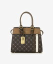 【SALE/20%OFF】& chouette モノグラムスポーティーラインハンドバッグ アンドシュエット バッグ ハンドバッグ レッド グレー【送料無料】