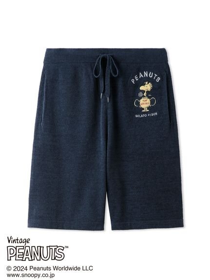 楽天Rakuten Fashiongelato pique 【PEANUTS】【HOMME】TENNIS ジャガードハーフパンツ ジェラートピケ パンツ その他のパンツ ネイビー【送料無料】