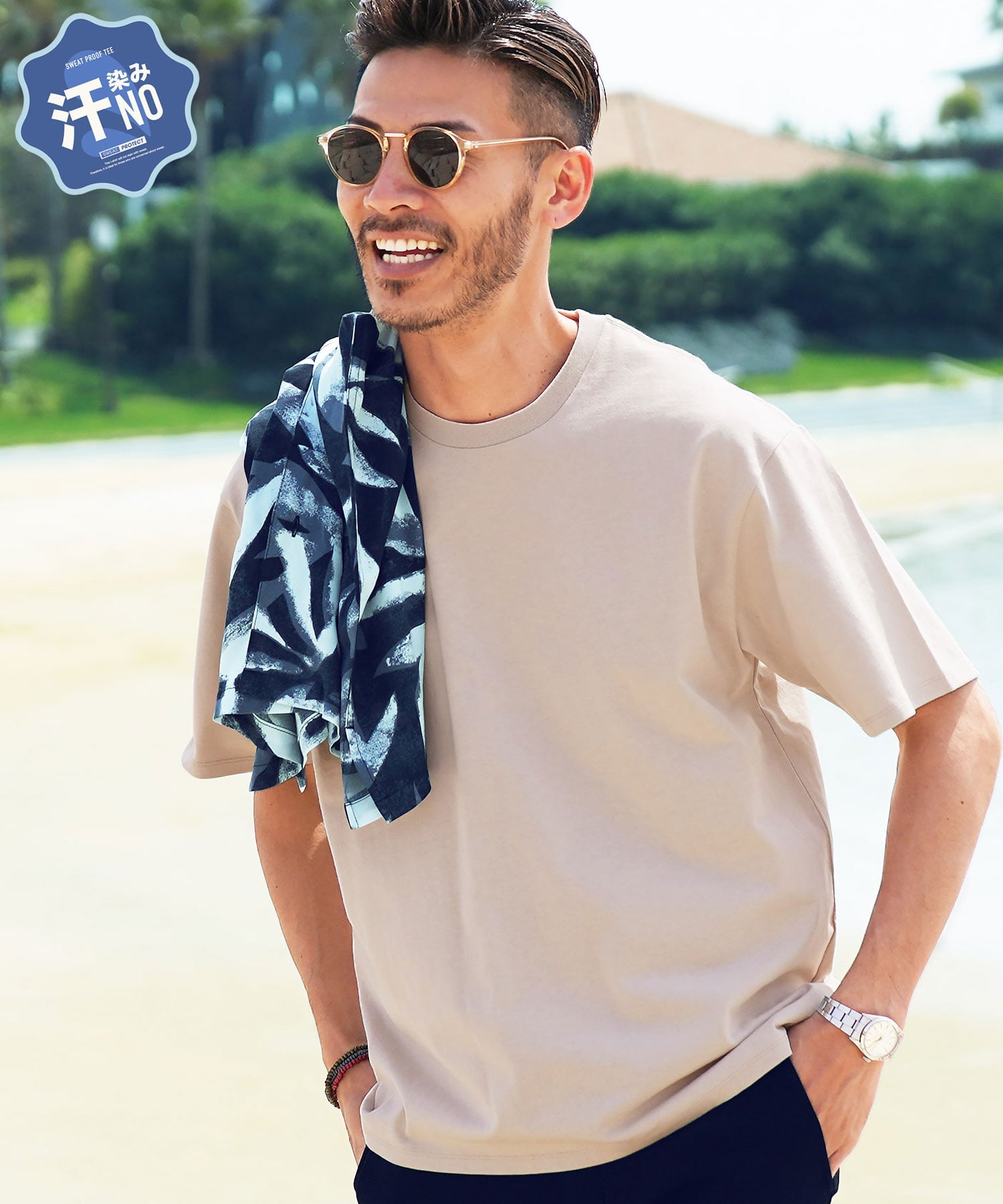 JIGGYS SHOP SELECT 汗じみ防止 クルーネック 半袖 Tシャツ 26SS ジギーズショップ トップス カットソー・Tシャツ ホワイト グレー ブラック