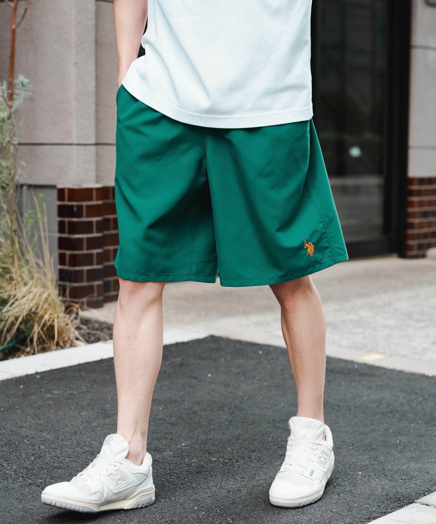 Rocky Monroe 新色追加 U.S. POLO ASSN. 別注コラボ水陸両用イージーショートパンツ ロッキーモンロー パンツ その他のパンツ ネイビー グレー グリーン ピンク ブラック パープル イエロー ブルー ベージュ カーキグリーン