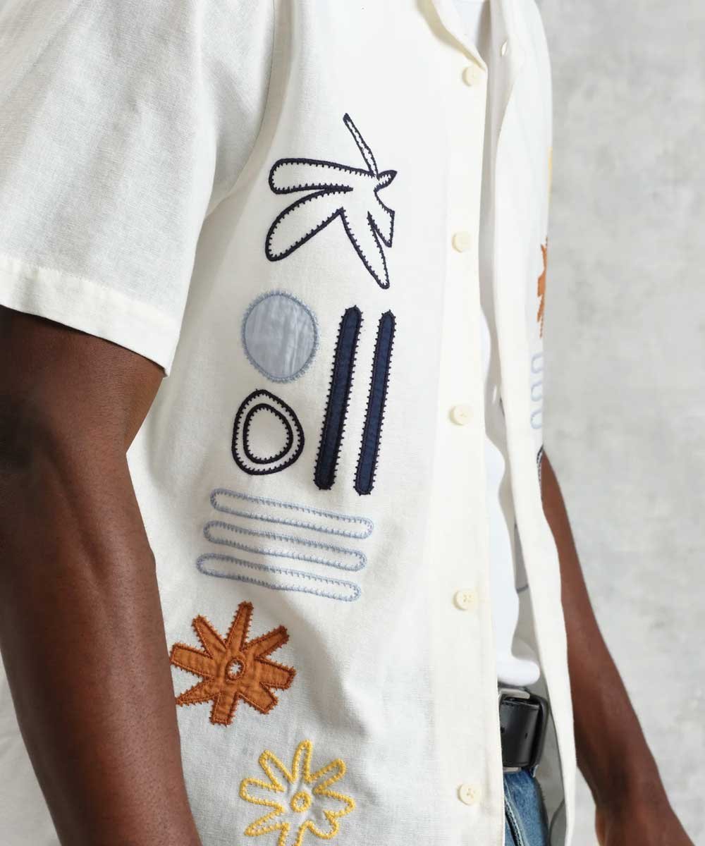 Wax London ディドコットシャツ ABSTRACT APPLIQUE ワックスロンドン トップス シャツ・ブラウス【送料無料】