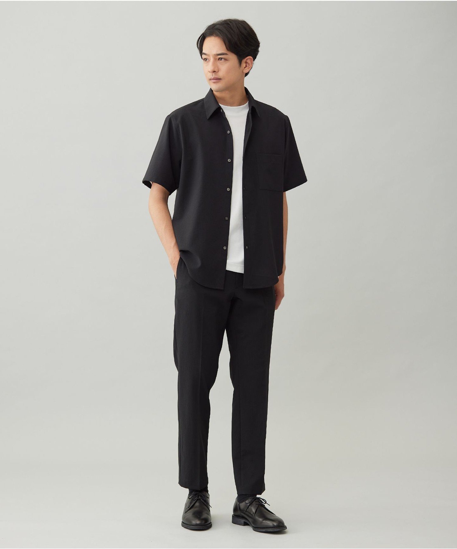 UNFILO MENS 【メンズノンノWEB掲載】BREEZEMOVE シャツ【東レ開発素材】 アンフィーロ トップス シャツ・ブラウス ブラウン ブラック【送料無料】