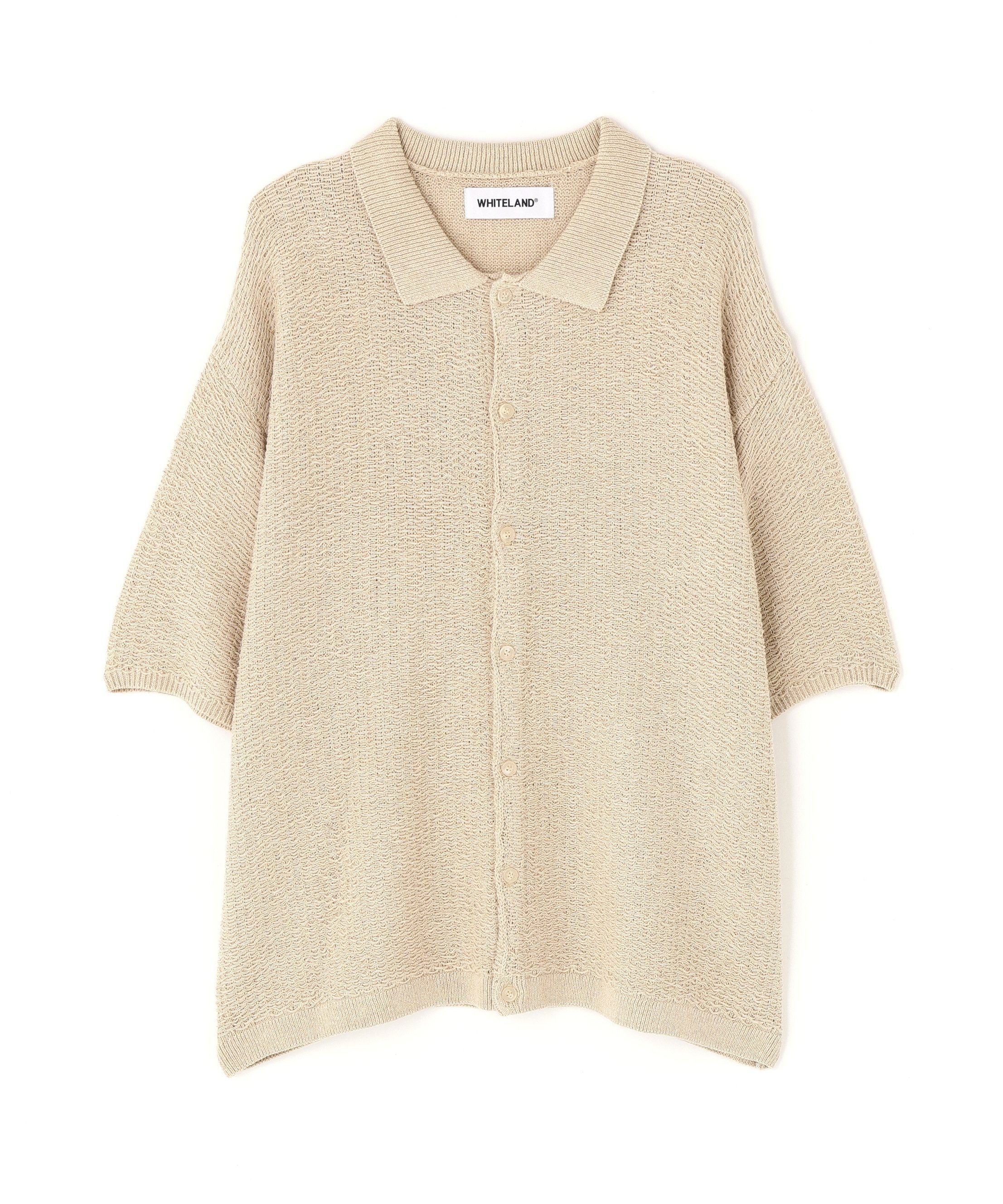 LHP WHITELAND/ホワイトランド/KNIT S/S SHIRT エルエイチピー トップス シャツ・ブラウス ベージュ