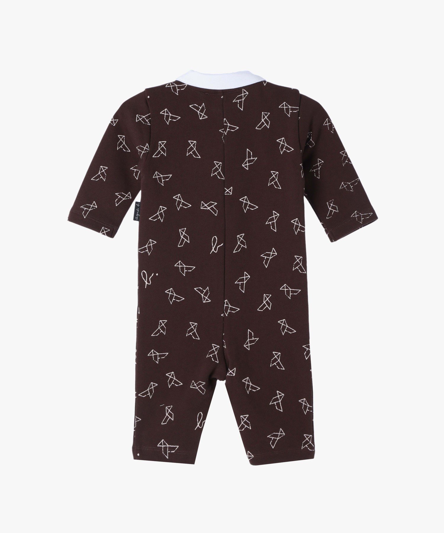 【SALE／64%OFF】agnes b. ENFANT ベビー プリント コットン 長袖 コンビネゾン ア...