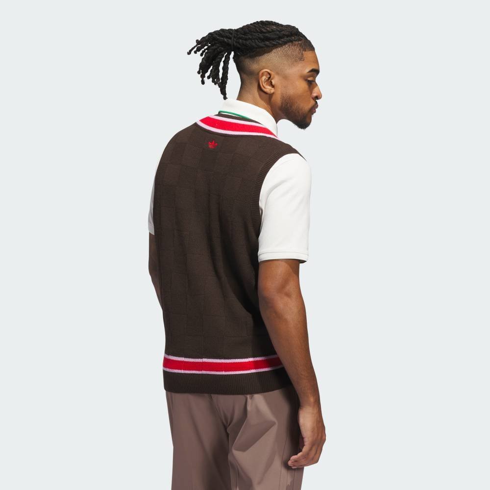 【SALE／20%OFF】adidas 【公式】アディダス adidas 【オリジナルスゴルフ】Originals ニット ベスト アディダス ジャケット・アウター ブルゾン・ジャンパー ブラウン【送料無料】