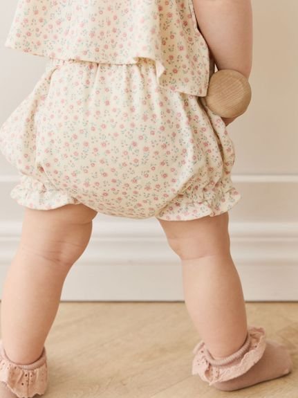 JAMIE KAY ブルマPosy Garden Pink/オーガニックコットン ジェイミーケイ マタニティウェア・ベビー用品 ロンパース・カバーオール ホワイト 2