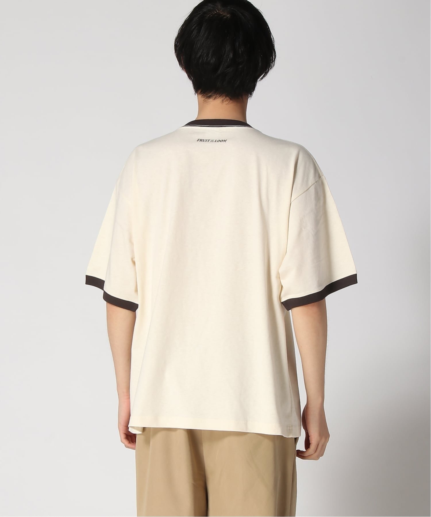 FRUIT OF THE LOOM/(M)FTL x PEANUTS19/-スラブ天竺6 ハンドサイン トップス カットソー・Tシャツ ベージュ