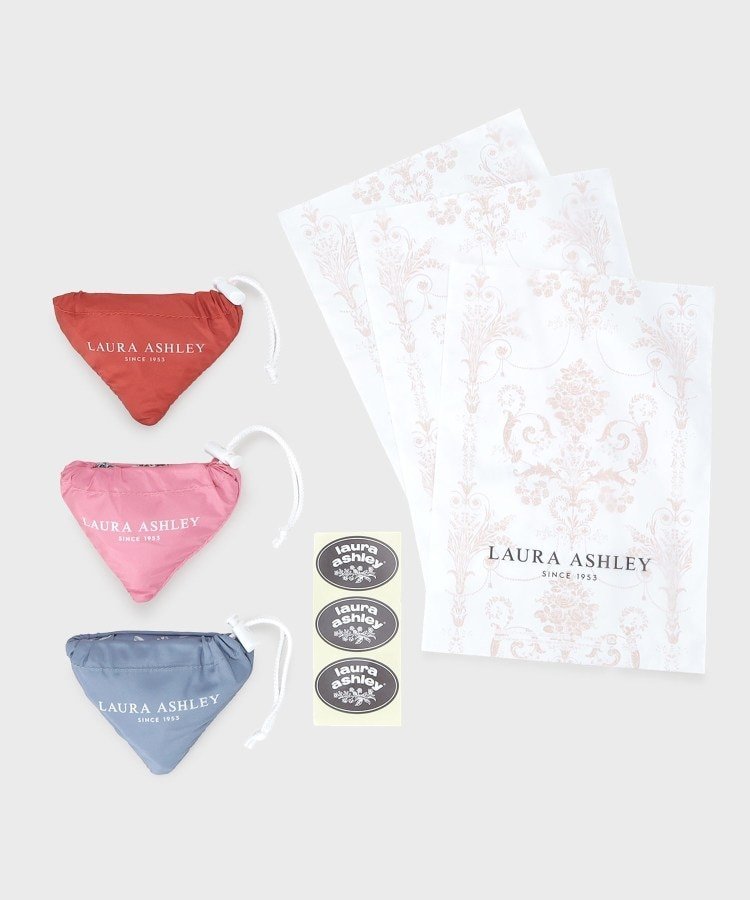 LAURA ASHLEY HOME 【WEB限定/ギフトにおすすめ!/ラッピング資材付き】別柄パッカブル 3個入りアソートセット ローラ アシュレイ バッグ エコバッグ・サブバッグ【送料無料】