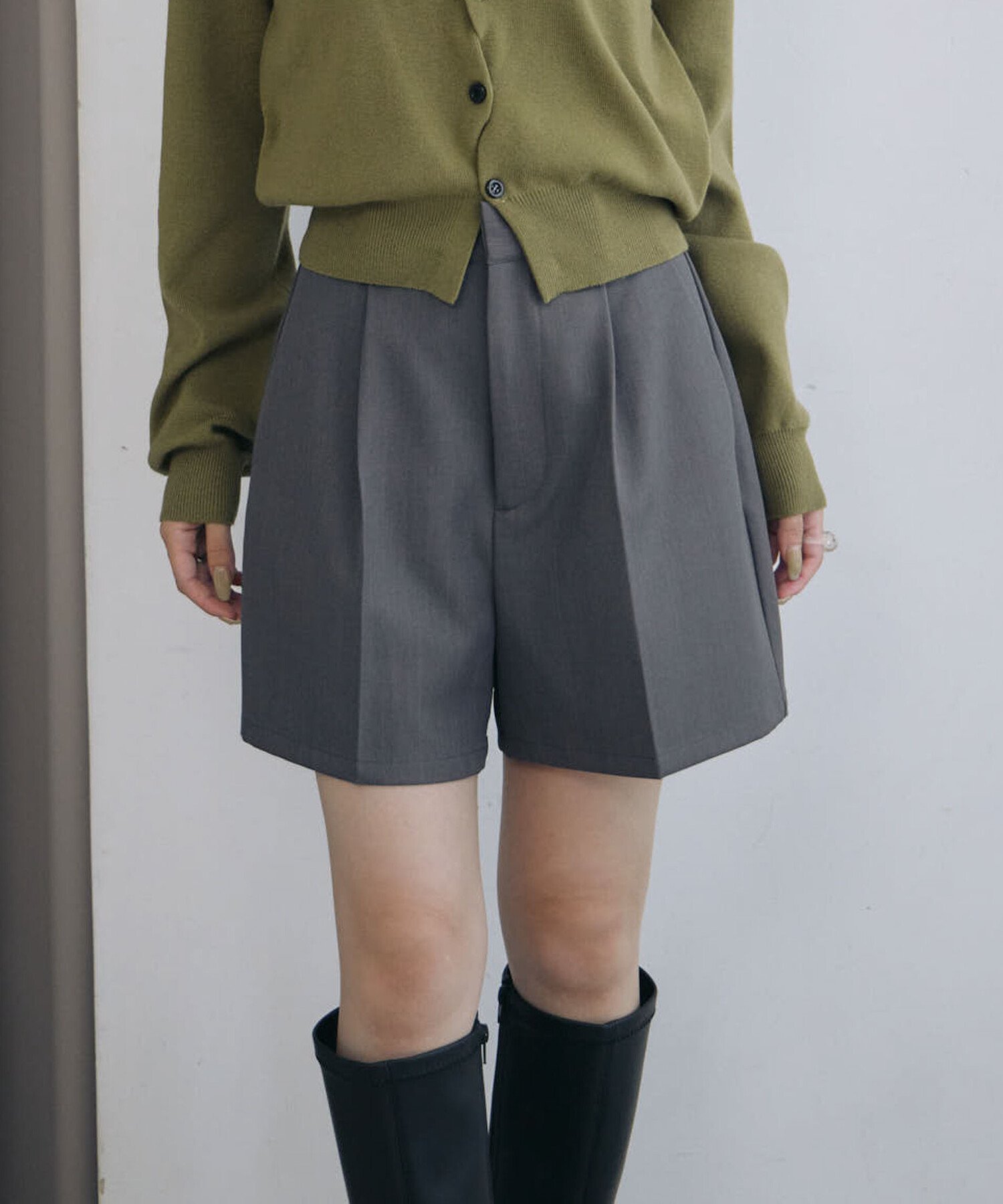 archives 【ONかわ】ウォッシャブルベルト付きショートパンツ/ アルシーヴ パンツ その他のパンツ ブラウン ベージュ ブラック グレー【送料無料】